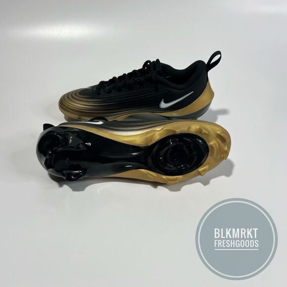 Nike Vapor Speed 3 Black Gold Football Cleats FB3303-003 Size 8 main image 6